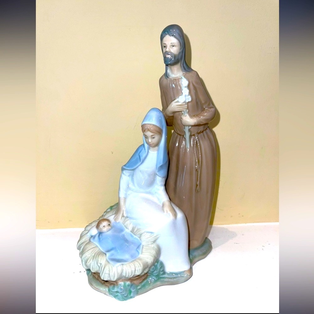 Lladro Nao The Holy Family/Nativity Vintage Porcelain Figurine Made in Spain